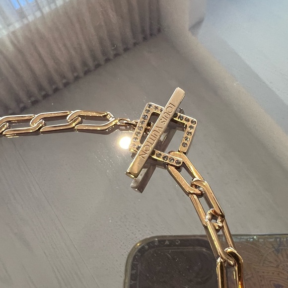 Louis Vuitton Necklace Collier Flower Gold Choker - Picture 4 of 7